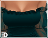 Teal Cinch Tie Dress