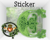 Celtic Crest Sticker
