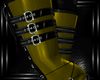 b yellow goth boots
