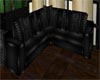 RH Black wicker couch