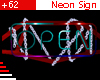 +62 Open Neon Sign