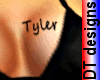 Name Tyler on breast