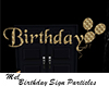 Birthday Sign Particles