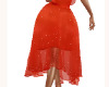 Red Layered Skirt