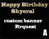 Banner BirthDay Request