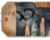 [XDX] Skull Low Jeans