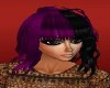 verna black/purple hair