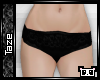 -T- Black Laced Panties