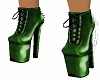 green laced chain boots