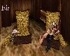Gold Brocade Low Chairs