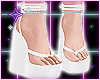 White Wedge Sandals