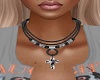 Cross Black Necklace (F)