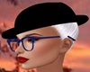 HAT blk HAIR silver