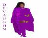 LUXOR PURPLE PRNT COAT