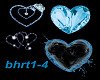 Particle heart blue