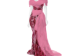 Pink Roses Long Dress
