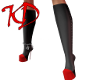 *KD* Black & Red Boots