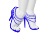 Blue fashion heel