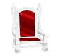 "CC" Pulpit Chair Red/wh