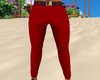 Red suit pants