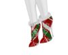 [MM] Xmas Plaid Fur Boot
