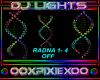 Rainbow DNA DJ LIGHT