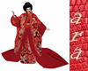 kimono 6 poses red
