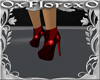 red hells shoes