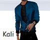 Blue Quilted Jacket