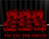 Red Tic Tak Toe Couch