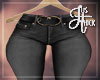 "THK+" Belted Washed Blk