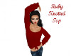 Ruby Knotted Top