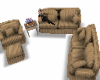 GOLDEN SOFA SET