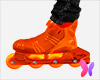 M orange rollerblades
