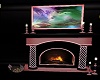 Winter Pink Fire place