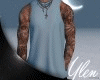 :YL: Tats TankTop Blue