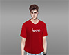 z - red love top