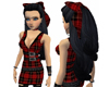 Onxy Amber Red Plaid
