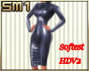 SM1 Latex Dress Silver