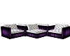 Silver & Purple Box Seat
