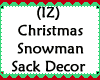 Snowman Sack Decor