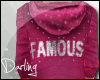 *D Famous Pink Hoodie