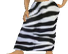 (ID) Zebra Ankle Skirt