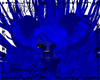 Blue Plushy Demon Hair