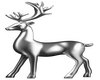 SILVER XMAS DEER-4