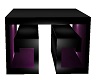 purple and black table