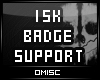 |M| 15K Badge Support