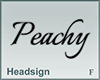 Headsign Peachy