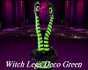 Witch Legs Deco Green