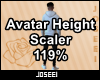 Avatar Height Scale 119%